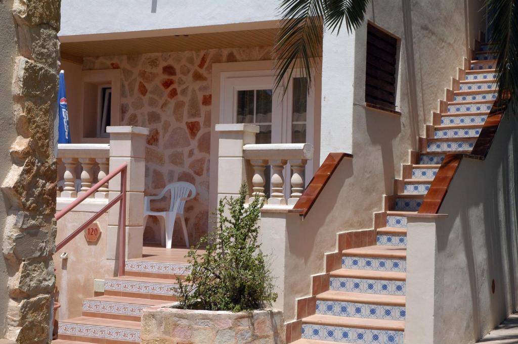 Fonda Las Palmeras Font de sa Cala Exterior foto